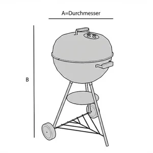 Abdeckung für runden Grill