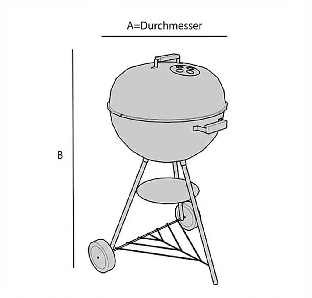Abdeckung für runden Grill