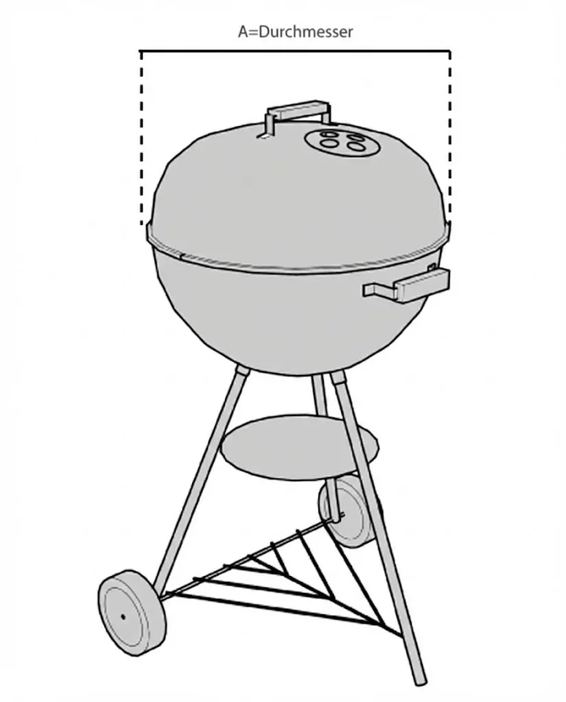 Schutzhülle nach Maß für runden Grill