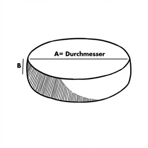 Rundes Kissen (Sitzfläche)