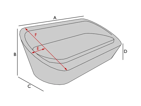 Bâche de protection pour canapé ovale