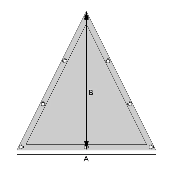 Bâche plate triangle sur mesure