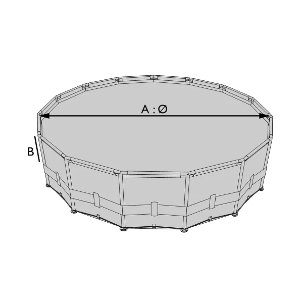 Housse de protection pour piscine ronde