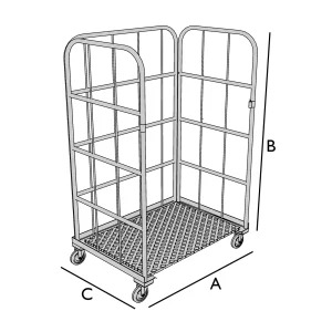 Bâche de protection isotherme pour roll conteneur