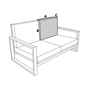 Kissen für Gartensofa – Rückenlehne