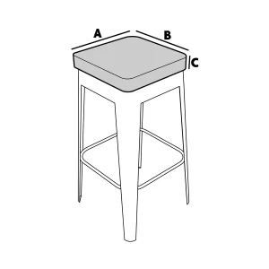 Kissen für Gartenhocker