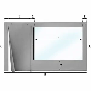 Terrassen- und Patio-Plane – 1 Tür & 1 Fenster