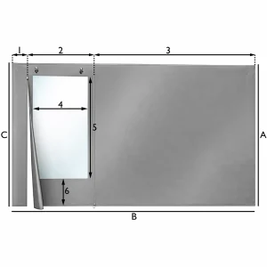 Terrassen- und Patio-Überdachung – 1 Tür mit Fenster