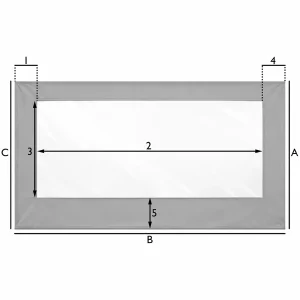 Terrassen- und Patio-Plane – 1 Fenster